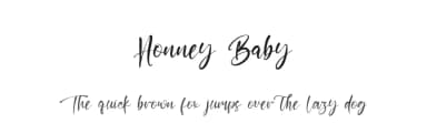 Honney Baby by Kong Font — Script Handwritten Font — thumbnail 1