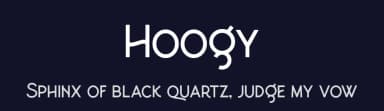 Hoogy by Wildan Type — Sans Serif Font — thumbnail 2