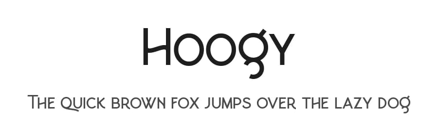 Hoogy by Wildan Type — Sans Serif Font