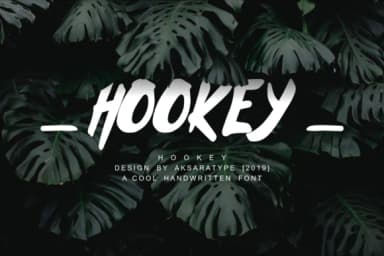 Hookey Font by pandastock — Script Handwritten Font — thumbnail 1
