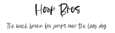 Hoop Bros by olivetype — Script Handwritten Font — thumbnail 1