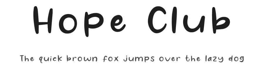 Hope Club by Khurasan — Script Handwritten Font