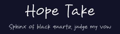 Hope Take by Khurasan — Script Handwritten Font — thumbnail 2
