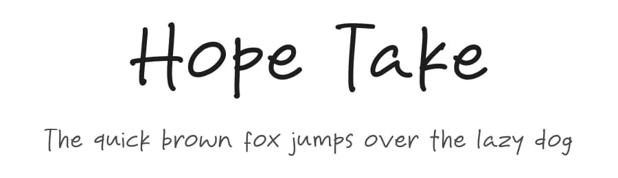 Hope Take by Khurasan — Script Handwritten Font — preview 1