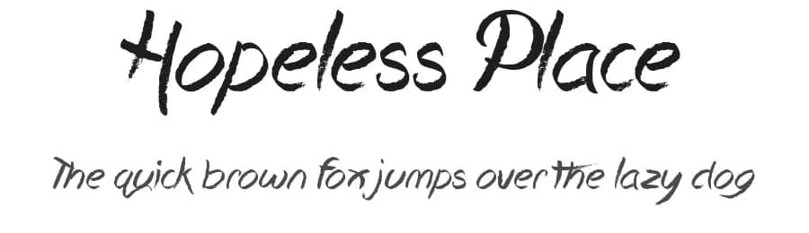 Hopeless Place by JSH creates — Script Handwritten Font