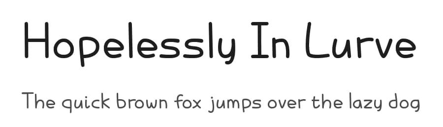 Hopelessly In Lurve by Chequered Ink — Script Handwritten Font