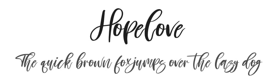 Hopelove by Perspectype Studio - Letterena.com — Script Handwritten Font