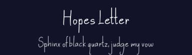 Hopes Letter by Fontherapy — Script Handwritten Font — thumbnail 2