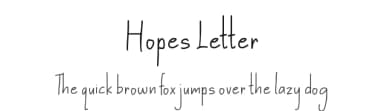 Hopes Letter by Fontherapy — Script Handwritten Font — thumbnail 1
