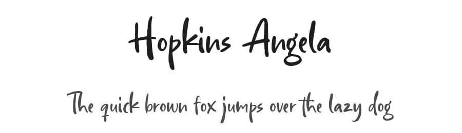 Hopkins Angela by Letterhend Studio — Script Handwritten Font