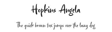 Hopkins Angela by Letterhend Studio — Script Handwritten Font — thumbnail 1