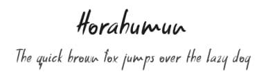 Horahumun by Chamdan Chakim — Script Handwritten Font — thumbnail 1