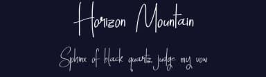 Horizon Mountain by Nico Muslib — Script Handwritten Font — thumbnail 2