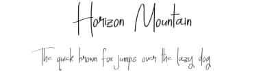 Horizon Mountain by Nico Muslib — Script Handwritten Font — thumbnail 1