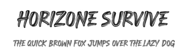 Horizone Survive by Multype Studio — Script Handwritten Font