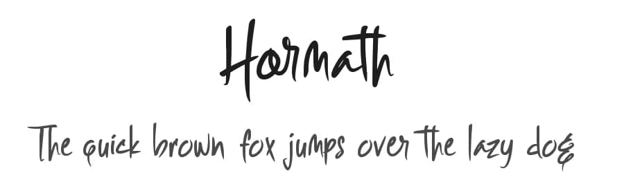 Hormath by DumadiStyle — Script Handwritten Font