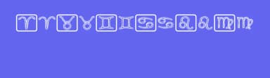 Horoscopicus by Vladimir Nikolic — Dingbats Font — thumbnail 3