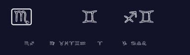 Horoscopicus by Vladimir Nikolic — Dingbats Font — thumbnail 2