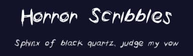 Horror Scribbles by Chelsea Muchantef — Script Handwritten Font — thumbnail 2
