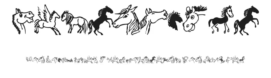 Horsedings — Dingbats Font