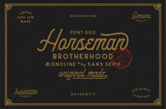 Horseman Font by Ngene — Script Handwritten Font