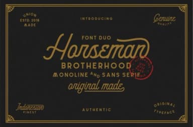 Horseman Font by Ngene — Script Handwritten Font — thumbnail 1