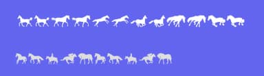 Horses 1 by Ding Bang — Dingbats Font — thumbnail 3