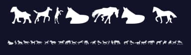 Horses 1 by Ding Bang — Dingbats Font — thumbnail 2