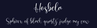 Hosbela by NanaNissa — Script Handwritten Font — thumbnail 2