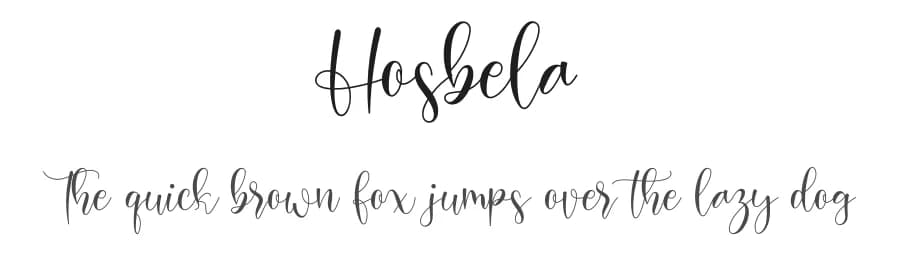 Hosbela by NanaNissa — Script Handwritten Font
