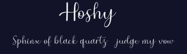 Hoshy by Achmad Yani — Script Handwritten Font — thumbnail 2