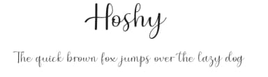 Hoshy by Achmad Yani — Script Handwritten Font — thumbnail 1