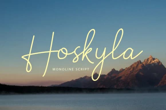 Hoskyla Font by Regalëy_21 — Script Handwritten Font — preview 1