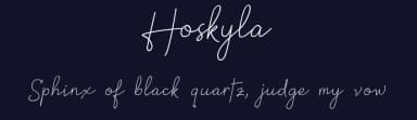 Hoskyla by Regalëy_21 — Script Handwritten Font — thumbnail 2