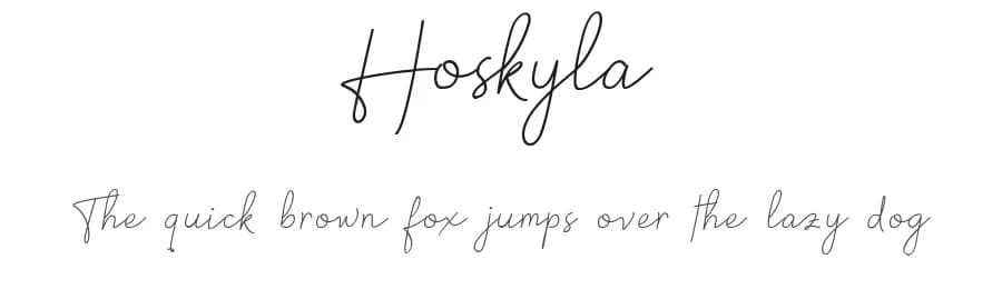 Hoskyla by Regalëy_21 — Script Handwritten Font