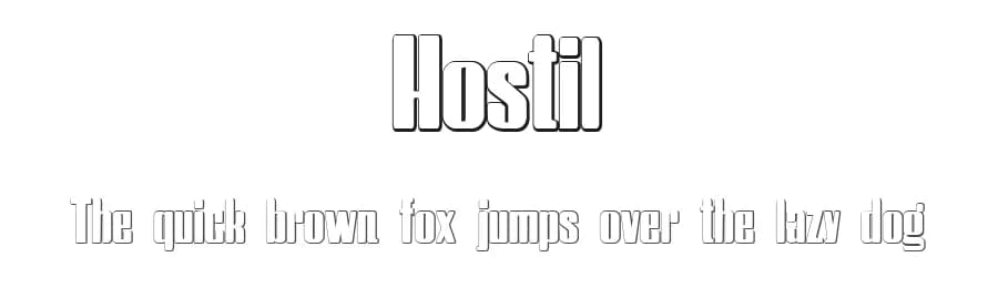 Hostil by Intellecta Design — Sans Serif Font