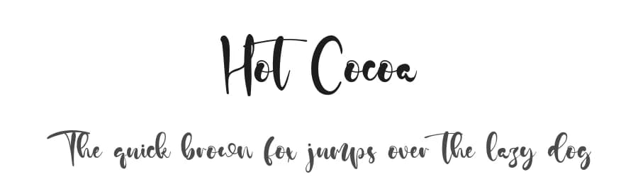 Hot Cocoa by Staircase Studio — Script Handwritten Font