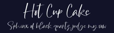 Hot Cup Cake by olivetype — Script Handwritten Font — thumbnail 2