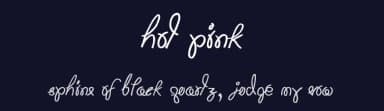 Hot Pink by JSH creates — Script Handwritten Font — thumbnail 2