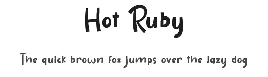 Hot Ruby by Attype Studio — Script Handwritten Font