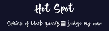Hot Spot by BLKBK Fonts — Script Handwritten Font — thumbnail 2