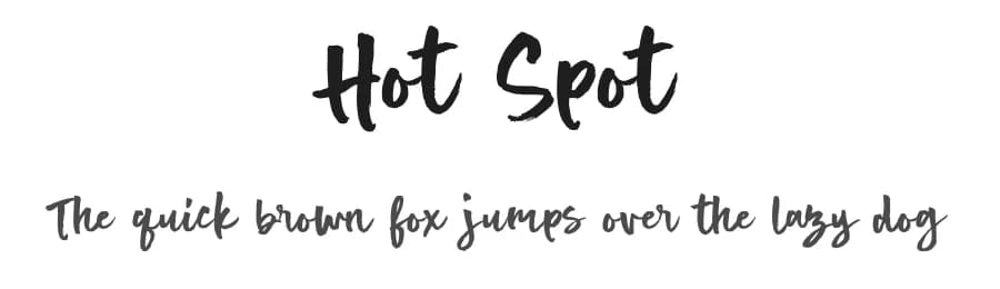 Hot Spot by BLKBK Fonts — Script Handwritten Font
