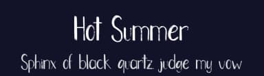 Hot Summer by Helotype — Script Handwritten Font — thumbnail 2