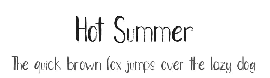 Hot Summer by Helotype — Script Handwritten Font