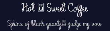 Hot / Sweet Coffee by Jaime Rangel Castro — Script Handwritten Font — thumbnail 2