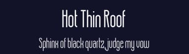Hot Thin Roof by Chequered Ink — Sans Serif Font — thumbnail 2