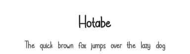 Hotabe by Endri Sulistyawan — Script Handwritten Font — thumbnail 1