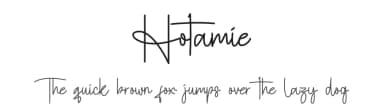 Hotamie by Jadatype — Script Handwritten Font — thumbnail 1