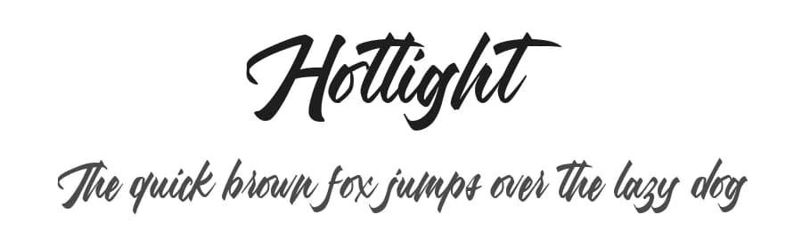 Hotlight by MikroType Std — Script Handwritten Font — preview 1