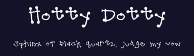 Hotty Dotty by Cheryl Killian — Script Handwritten Font — thumbnail 2